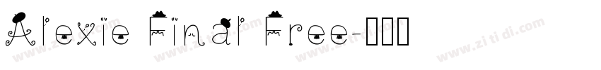 Alexie Final Free字体转换